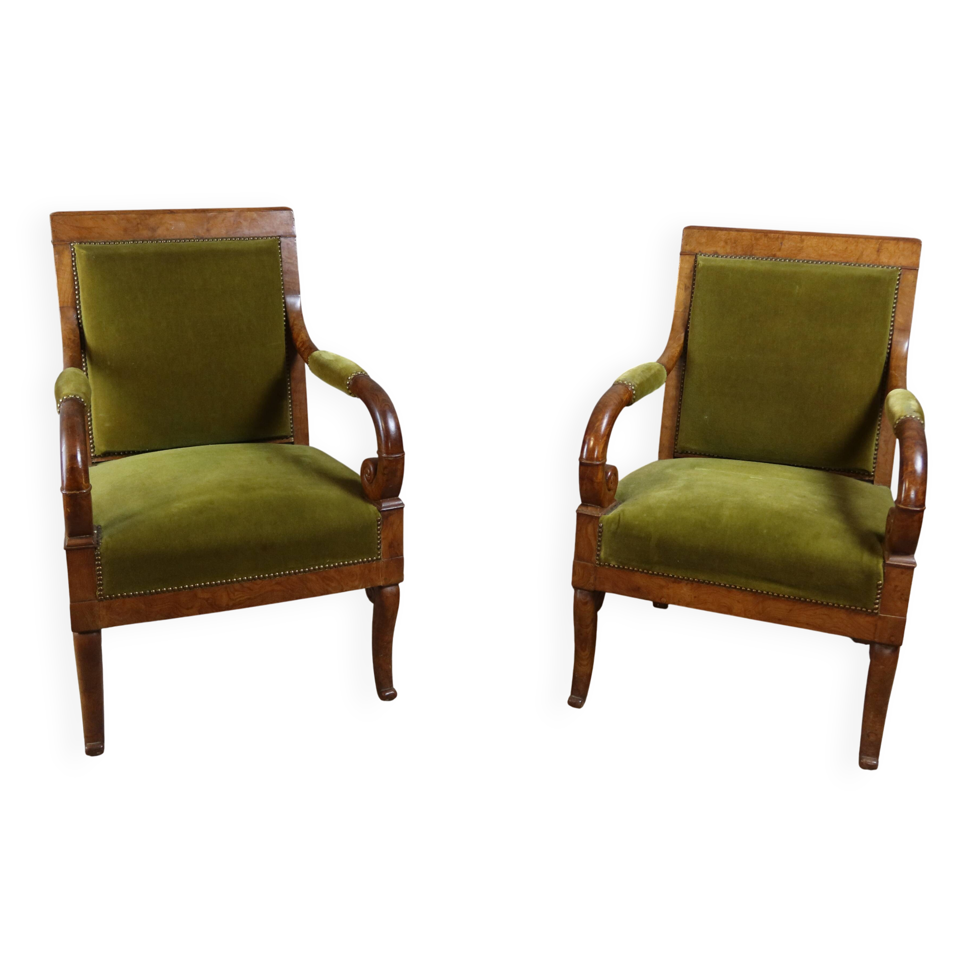 Restoration armchairs with crosses
