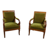 Restoration armchairs with crosses