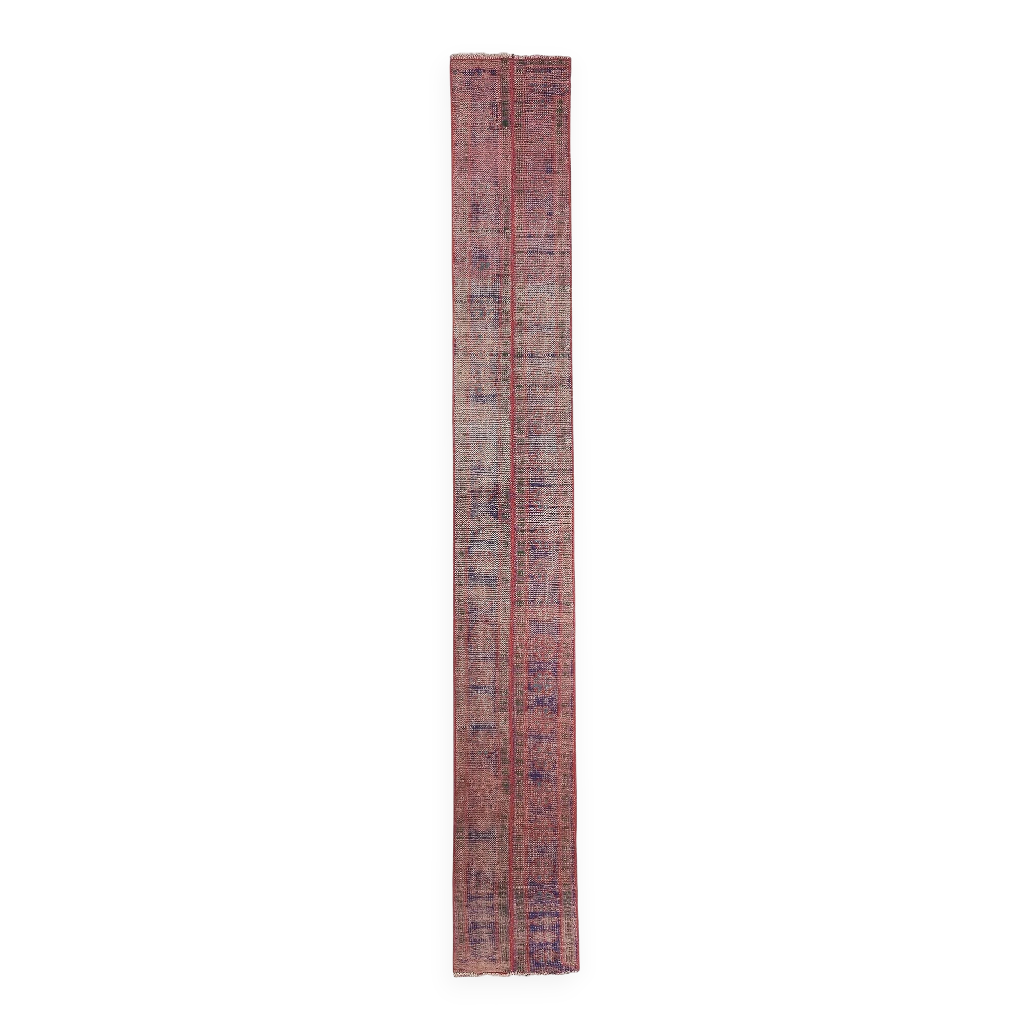 Vintage Turkish hallway rug 46x373 cm