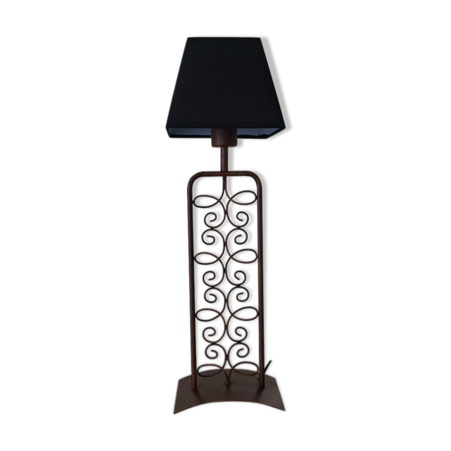 Wrought iron lamp 1980