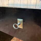 Bureau laqué noir de style Art Déco et sa chaise