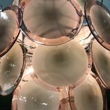 Murano Chandelier with 42 Crystal Disks design Gino Vistosi, 1970s