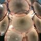 Murano Chandelier with 42 Crystal Disks design Gino Vistosi, 1970s