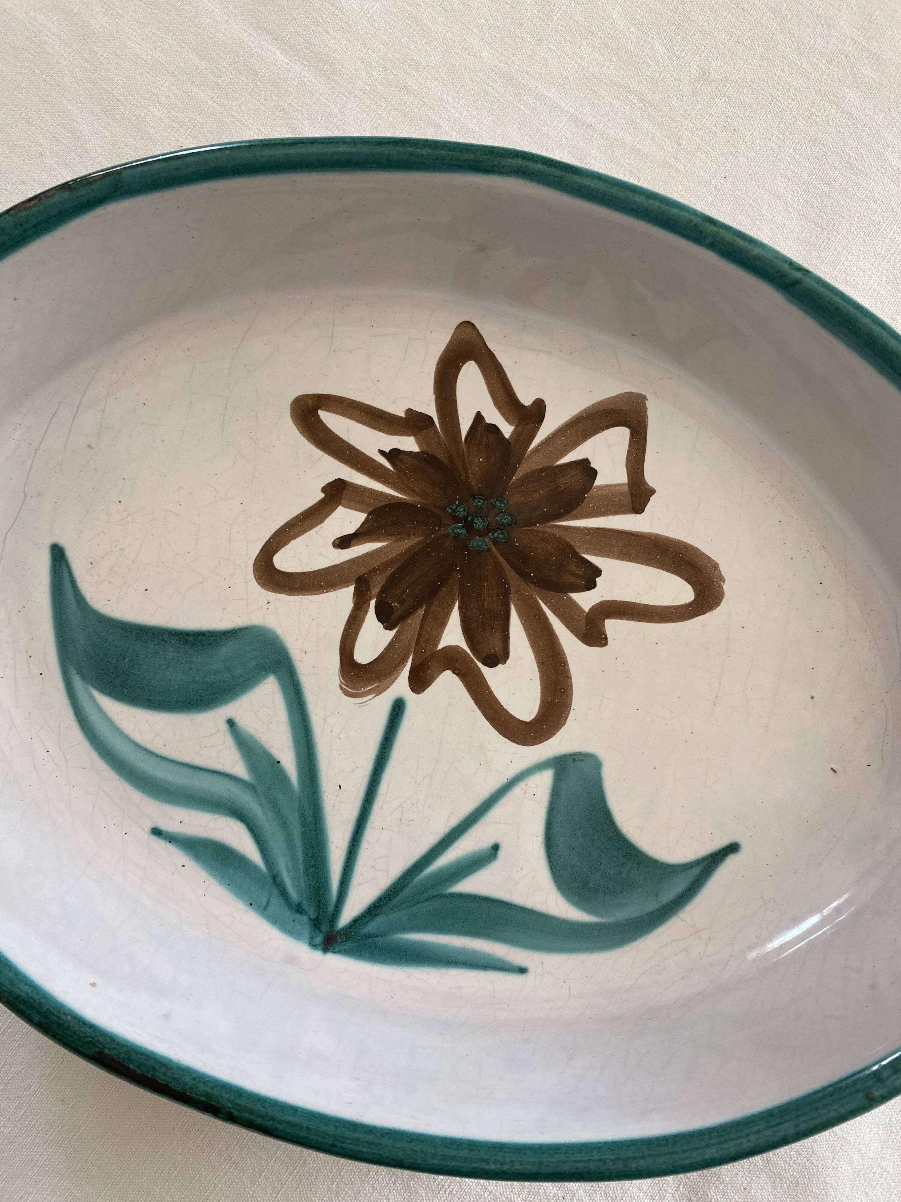 Oval dish by Robert Picault