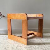 Geometric coffee table wood vintage honey