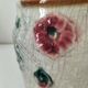 Moulded slip pitcher - late 19th century - Floral decoration in relief