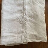 Late 19th century RF monogrammed trousseau sheet.