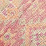 3x10 Rug For Kitchen Pink Turkish Runner Rug, 86x321Cm SK 18318