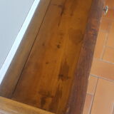 Small sky blue patina farm table