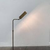 Vintage Hollywood Regency floor lamp in German brass by Florian Schulz.