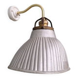Brass and mercury glass wall light, 1930s