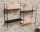 Shelves 1960 to 70 metal 4 shelves cream and black 3 uprights