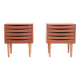 Danish design teak chests of drawers