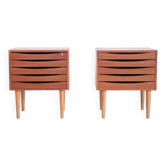 2 commodes en teck au design danois