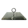 Modernist revolving serving tray, in smoked glass and silver-plated metal, 70.