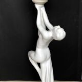 Art deco earthenware lamp