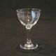 5 Old Small Liqueur Glasses In Engraved Baccarat Crystal