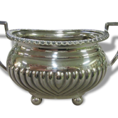 Sugar Bowl in silver metal