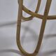Pair of vintage mid century bamboo ice glass flower stands