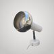 Modernist wall lamp from the Disderot era, Alain Richard adjustable spotlight.
