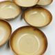 Lot 7 Flamed Stoneware Soup Plates 1970