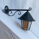 Iron exterior wall lamp