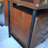 Modernist office 50/60s solid mahogany