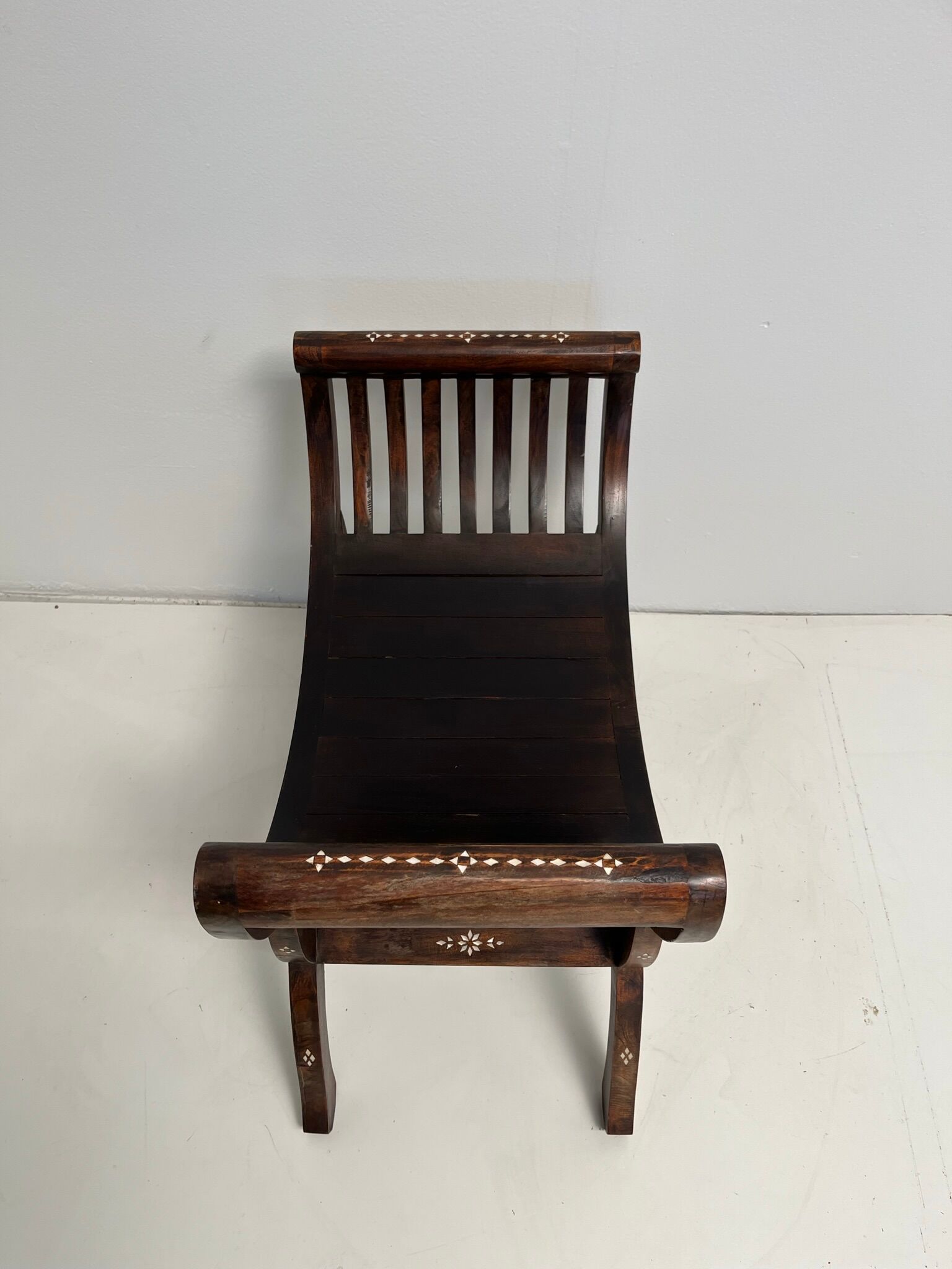 Vintage exotic curule seat