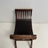 Vintage exotic curule seat