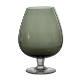 Vase verre fumé, forme verre à cognac, c. 1970