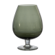Smoked glass vase, cognac glass shape, c. 1970