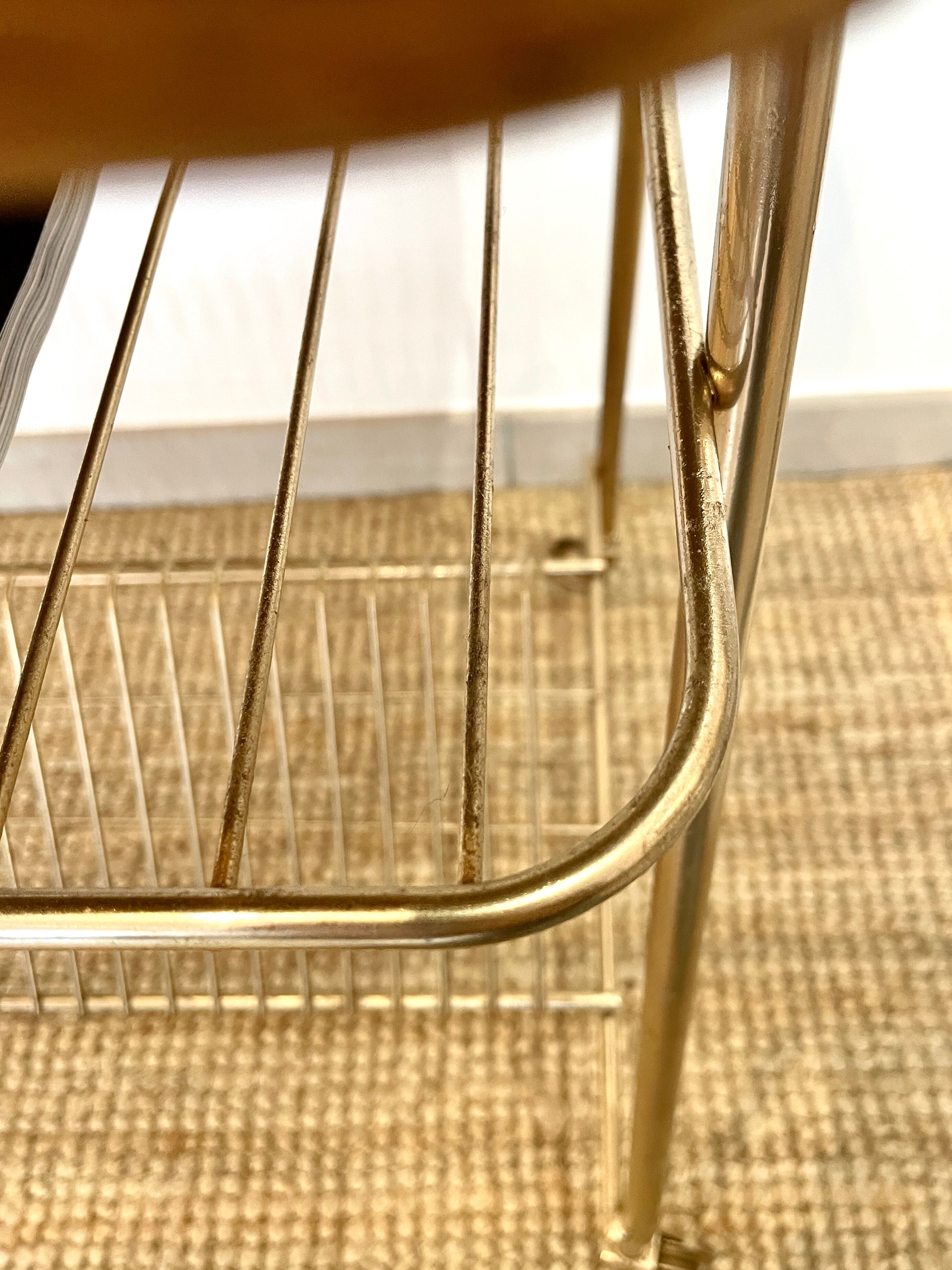 Vinyl holder side table