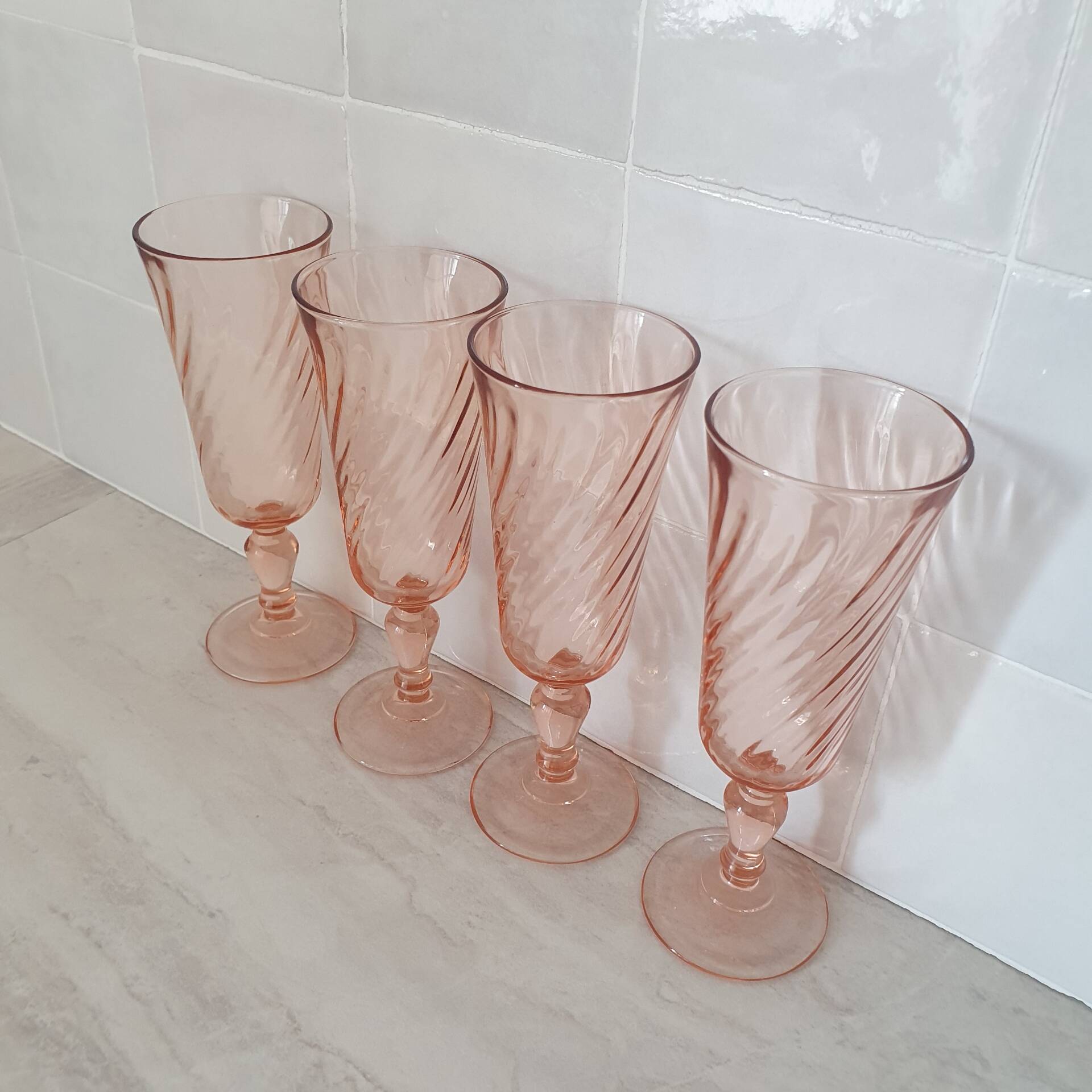 Rosaline champagne flutes