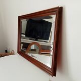 Vintage Italian mirror, beveled glass, 1960s