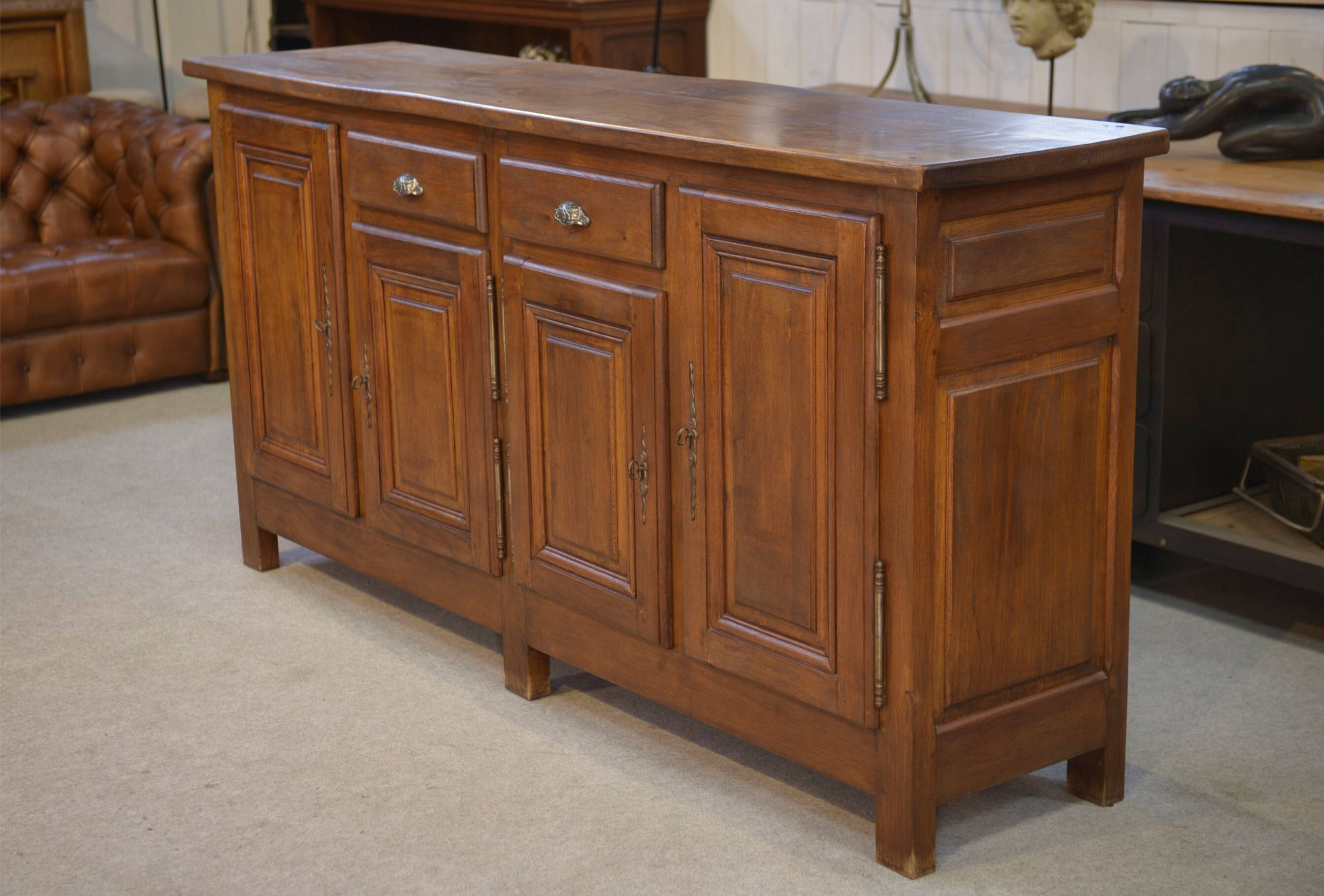 Rustic oak sideboard from the 1950s.