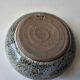 Speckled grey ceramic flowerpot vase Signed Gérald POTT (diameter 12