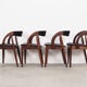 Lot de 4 chaises en teck, design danois, années 1970, Danemark