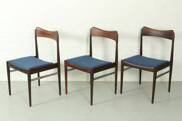 Chaise de salle à manger AWA en palissandre, années 1960