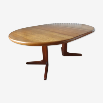 Teak retro dining room table by Glostrup 1960s