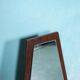 Hexacon Art Deco vintage mirror from the 1950s in wenge.