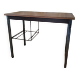 Metal and wood desk from the 1970s.