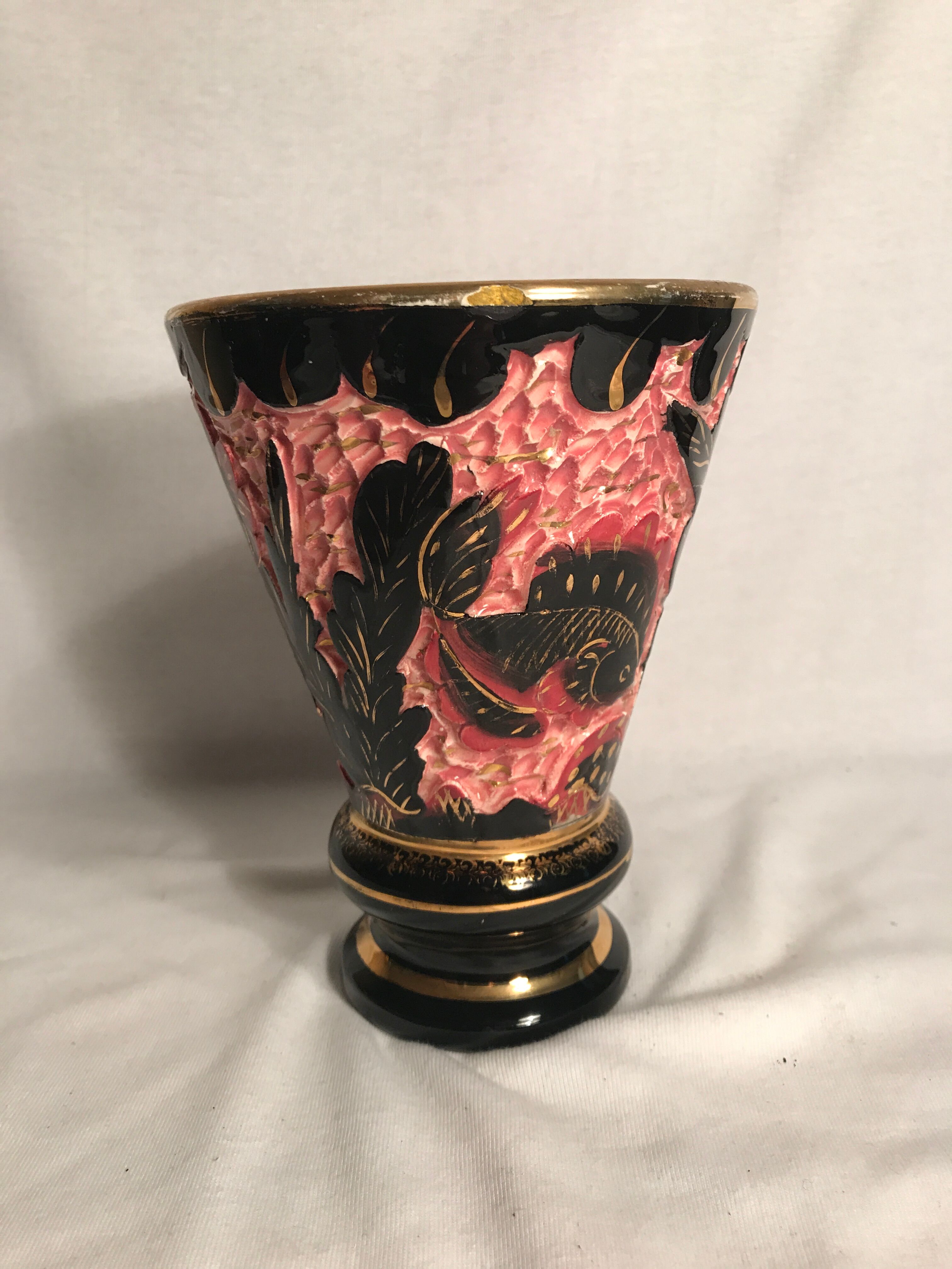 Former Monte Carlo décor hand vintage ceramic vase