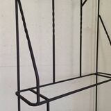 Large modernist wrought iron cloakroom from the 1950s.
