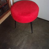 Red moumoutte seat stool 1970