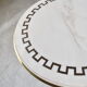 Vintage brass and white marble coffee table, 1970s