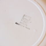 Round dish 50s Salins model Jocelyne - flowers