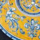 Large grotesque plate (Urbino/Castelli style), made in Italy, pei