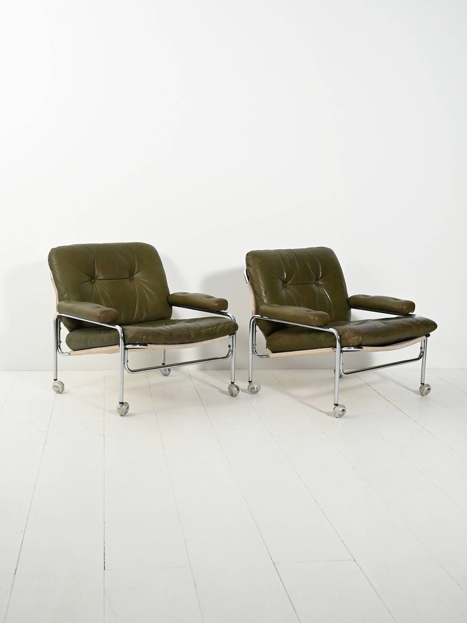 Pair of “Lovisa” armchairs by Pethrus Lindlöf, 1970s