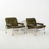 Pair of “Lovisa” armchairs by Pethrus Lindlöf, 1970s