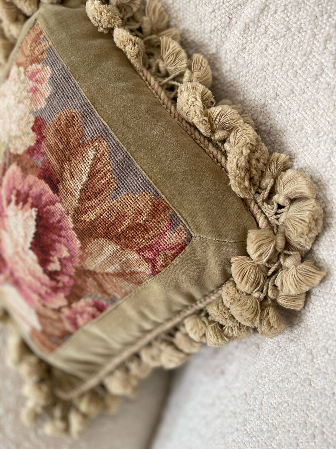 Vintage upholstery cushion